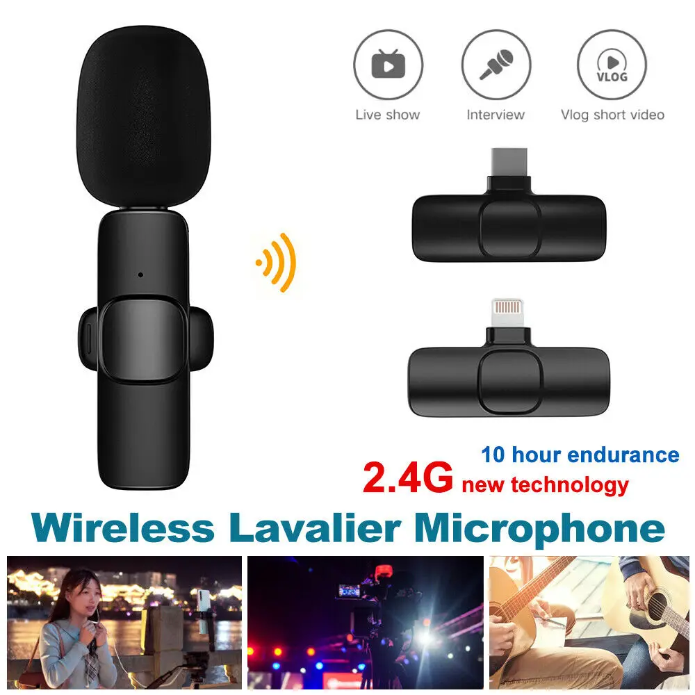 Беспроводной микрофон USB C портативный мини-микрофон петличный типа для прямой трансляции сотовых телефонов
