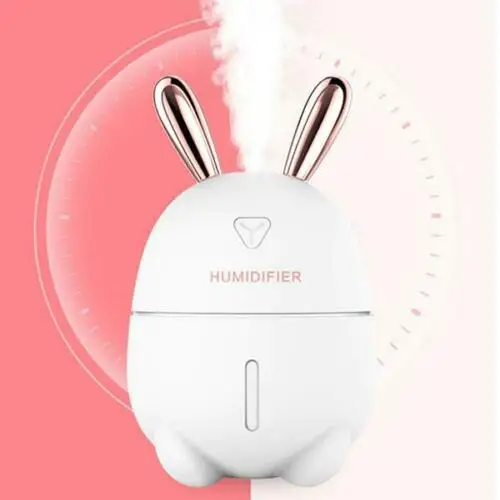Cute Deer Rabbit Nano Atomized Humidifier Night Light USB Charging Aromatherapy Essential Oil Diffuser Mist Maker Air Purifier