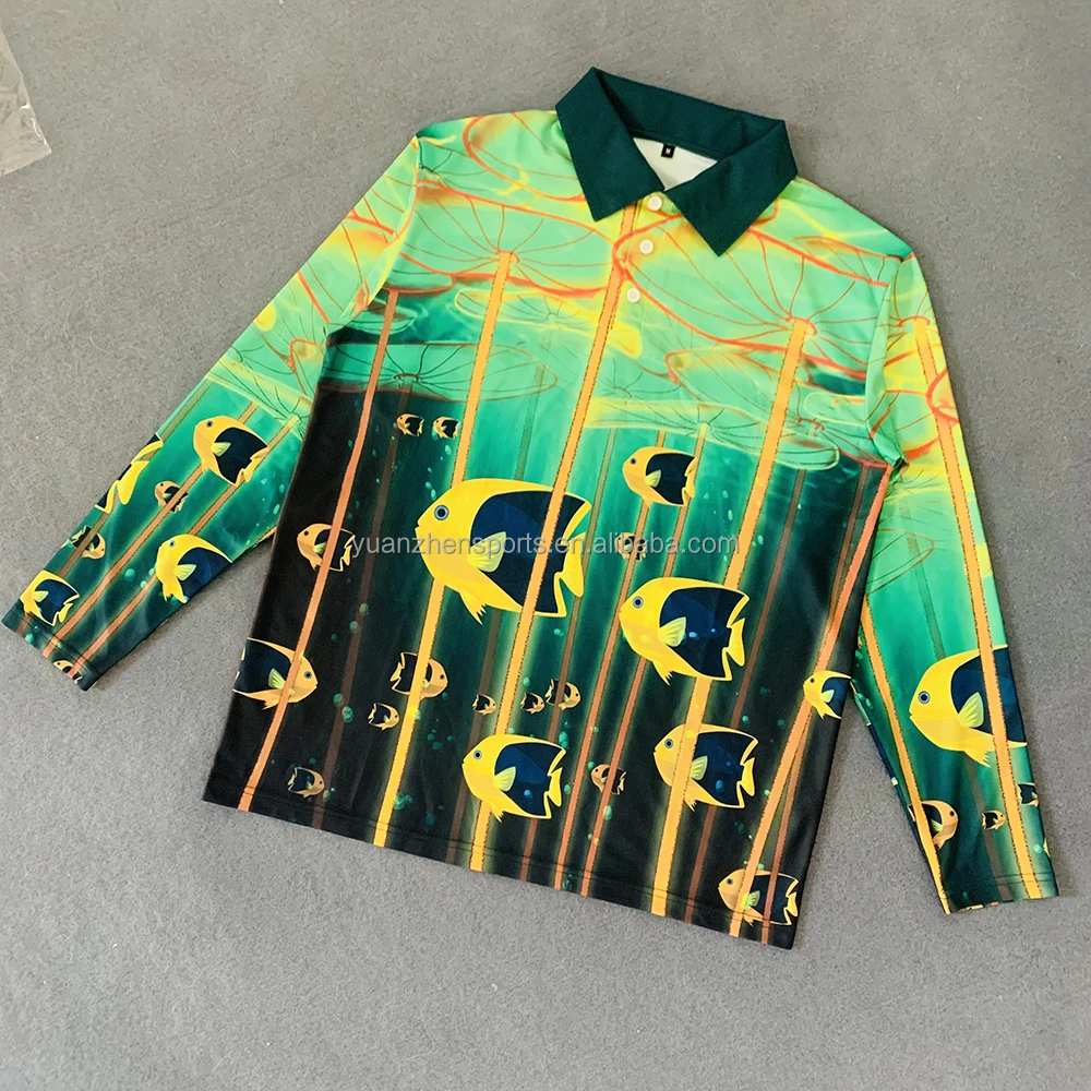 Factory price OEM breathable long sleeve UV protection fishing shirt jersey