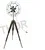 Nautical Spot Light Fan Floor Lamp Tripod Wooden Stand  Home Decorative Item