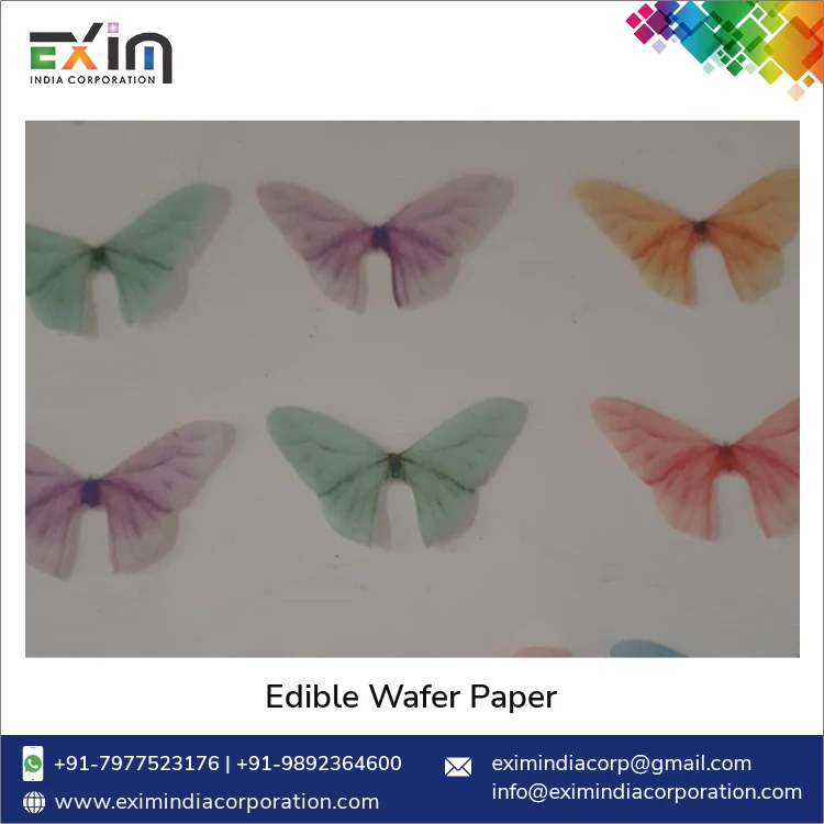 Top Selling High Quality Butterfly Shape Colourful Edible Wafer Paper Cutouts for Cakes, Cupcakes & Cake Pops