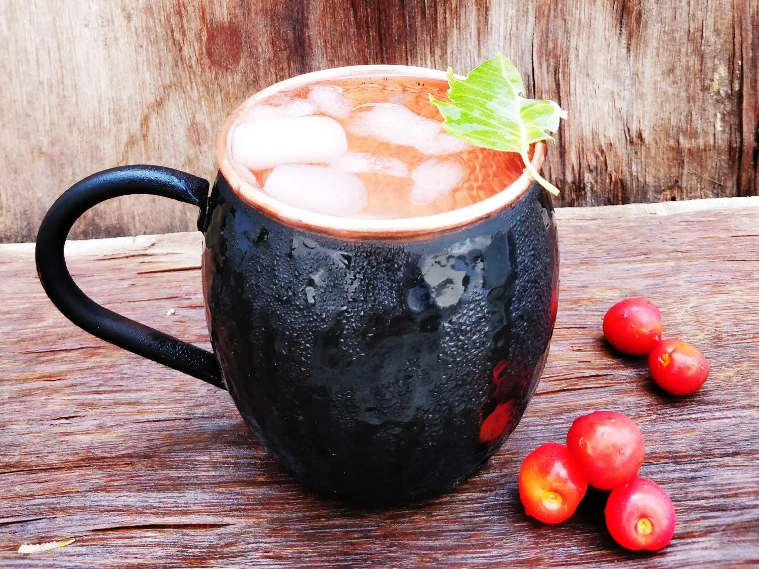 Black Matte Moscow Mule Copper Cups and Mugs with Rose Gold Copper Rims finish for Drink Purpose BY KSN