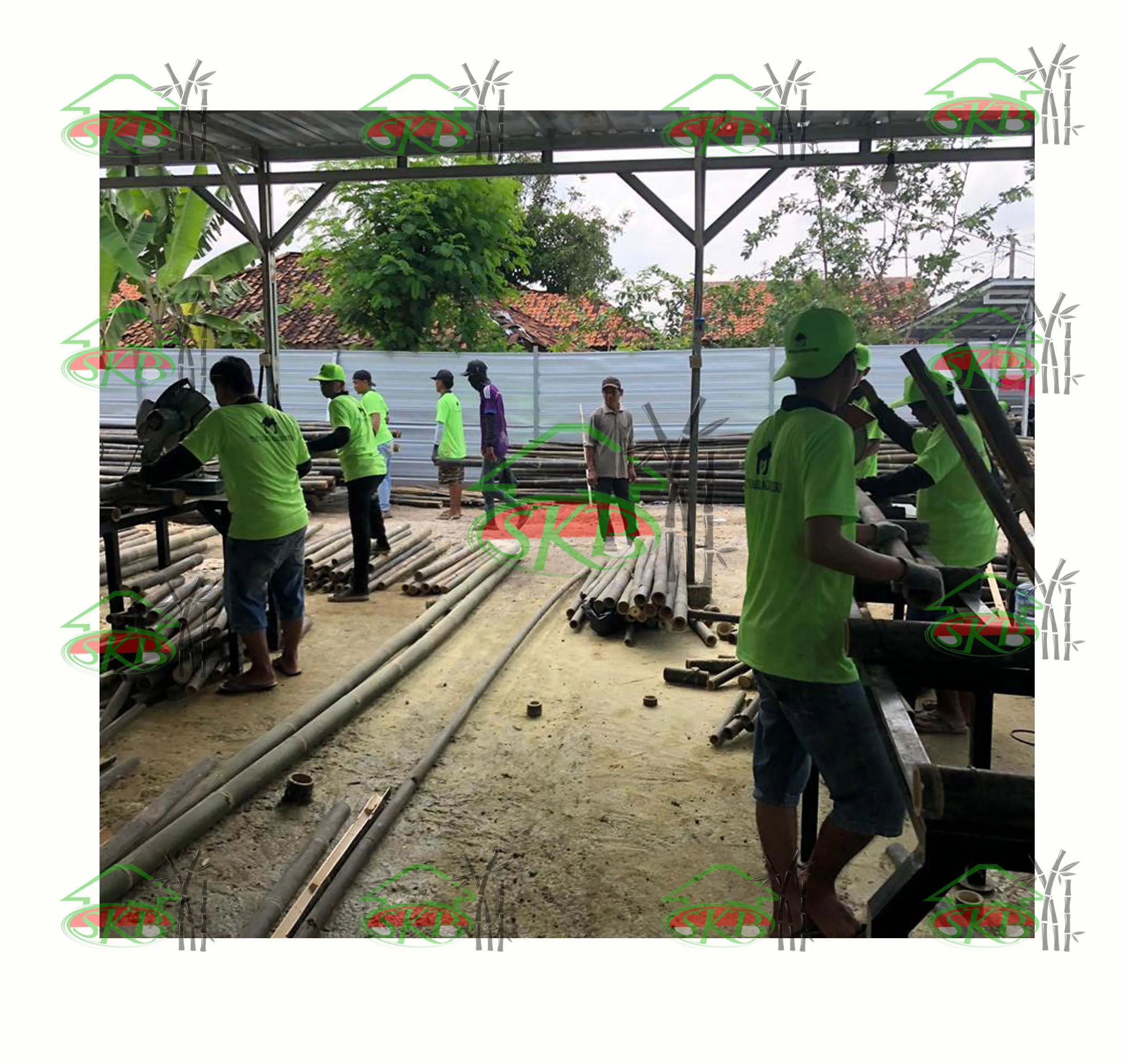 100% ориентированный на экспорт бамбуковый забор Темный бамбук 240x100 см полупанели садовый натуральный или черный из Индонезии