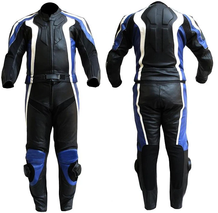 Cow Hide Leather Motorcycle Racing Suit CE Approved Two Pieces Suit in All Sizes motorbike suit custom design