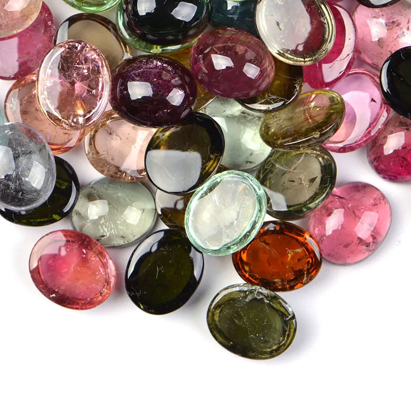 10X12mm Natural Tourmaline Oval Shape Cabochon Tourmaline Cab Wholesale Loose Gemstone