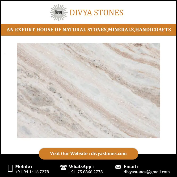 
Best Attractive Design Polished Sawar Light Marble Tiles From India 