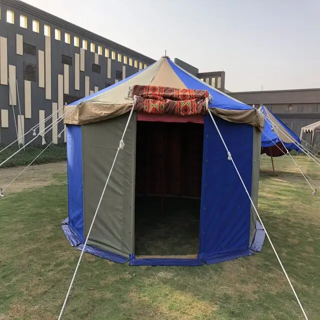 High Quality Round Deluxe Cotton Canvas Tent 100% Waterproof