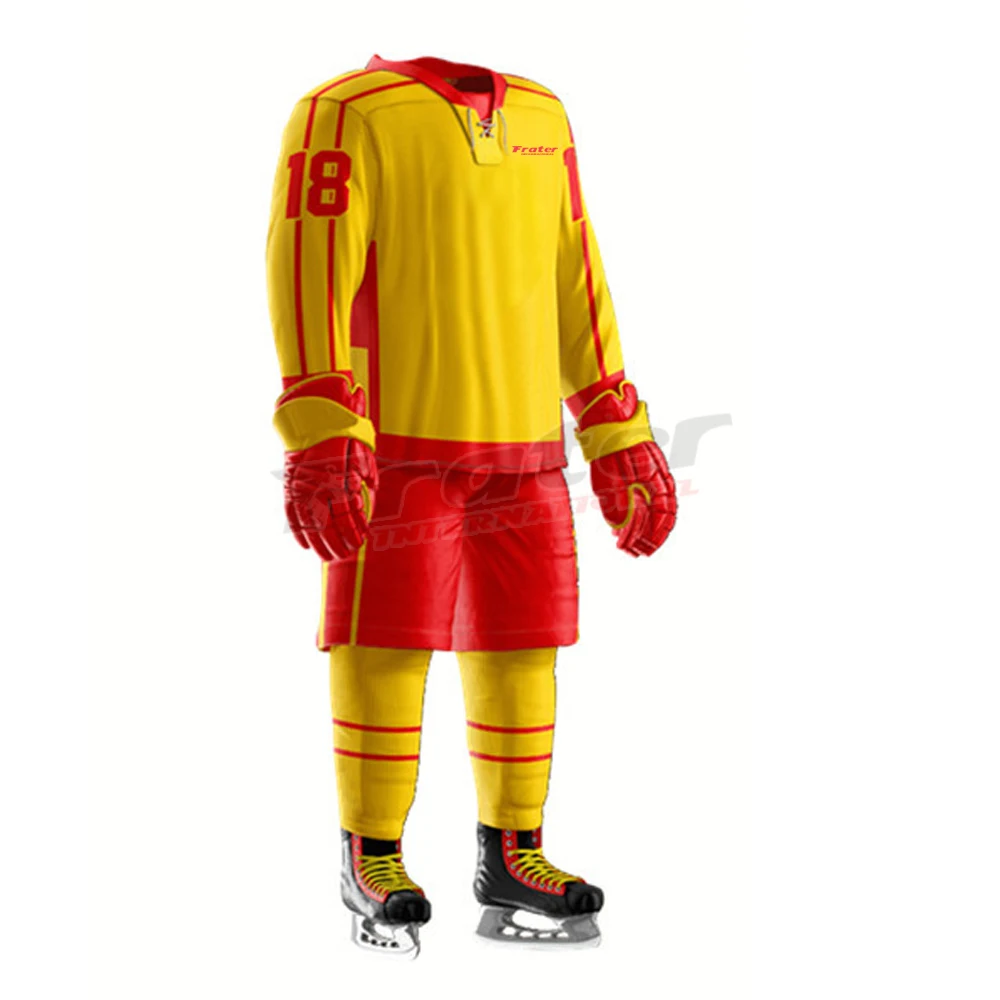 Оптовая продажа высокое качество индивидуальная форма для хоккея с шайбой сублимационной печатью новый дизайн