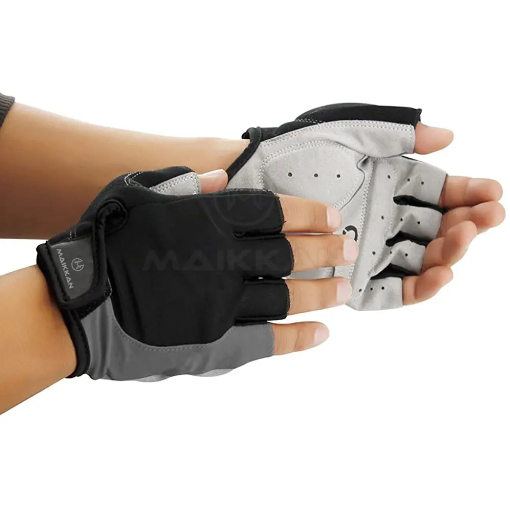 Half Finger Motorcycle Gloves Leather High Quality Bike Cycling Sports Gloves