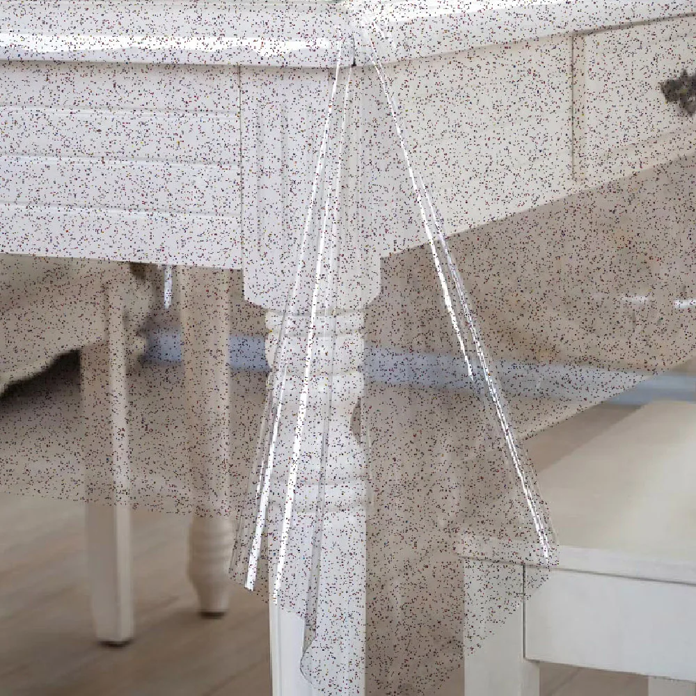 
Waterproof PVC Transparent PVC Sheet Plastic Film Soft Tablecloth Roll Rainbovv Glitter 
