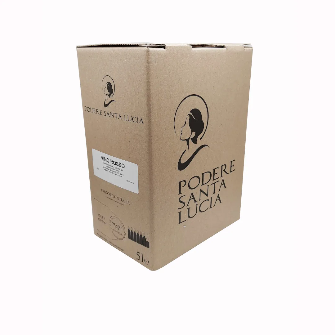 VINO ROSSO 5 LITERS BOX HIGH QUALITY ITALIAN TABLE RED WINE