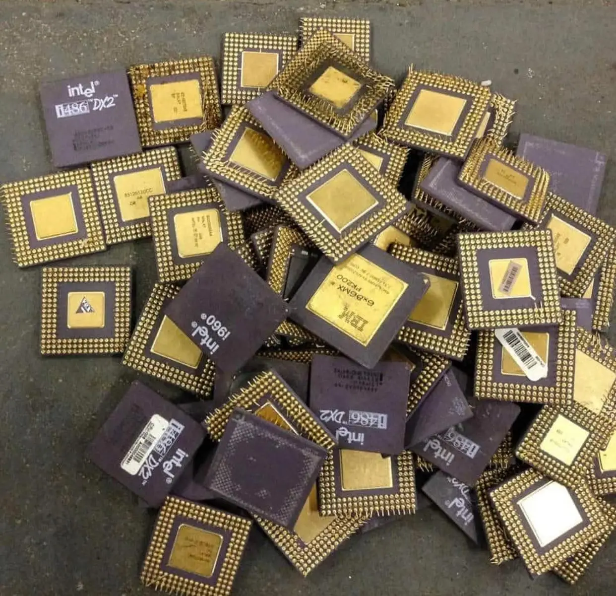 
Quality Intel Pentium Pro Ceramic CPU Processor Scrap with Gold Pins for sale. 