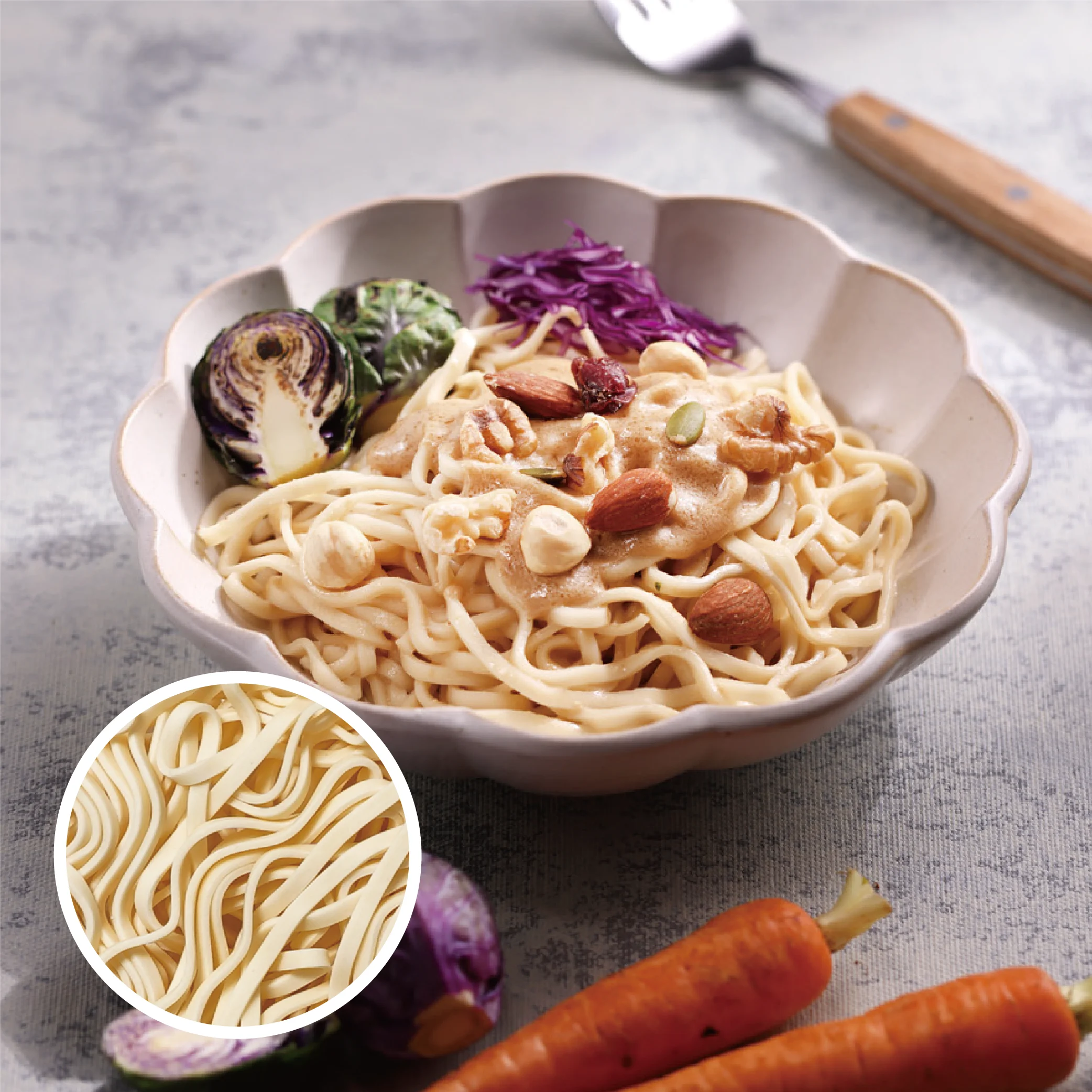 Organic Wholesale Vegan Dry Noodles Thin (Bulk Pack)