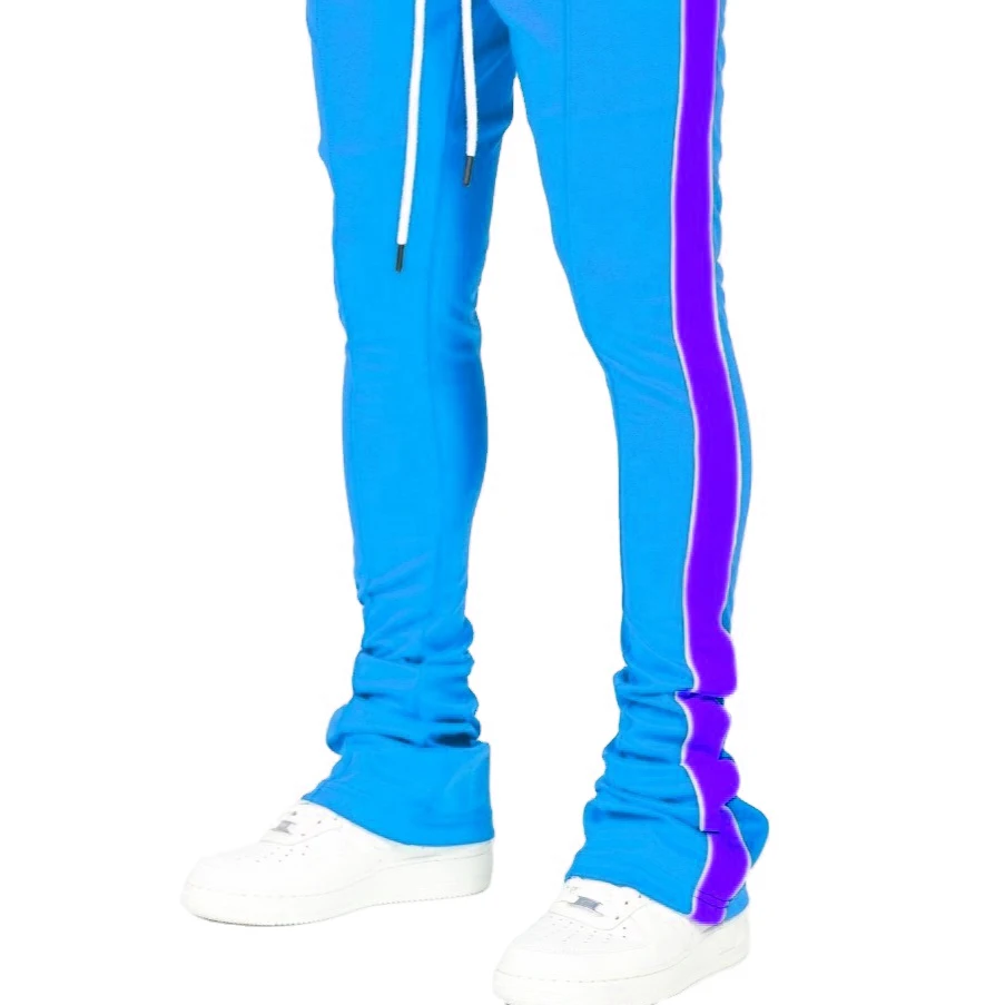 2022 Men Bottom Stacked Pants Stacked Sweat Pants Men and Women Design in your requirements with your custom logo