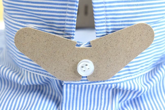 Shirt collar holder neck Butterfly Keeper Bio-Based (Rice Husk) for garment packing shirt accessories Vietnam factory supplier