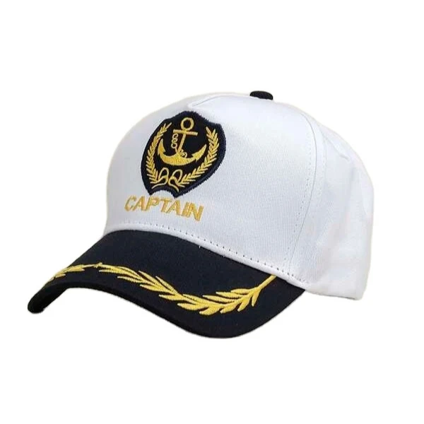 Men Letter & Anchor Embroidered Baseball Navy Caps OEM Manufacturer Sports Caps Hats Wholesale Men Women Custom Embroidery Logo
