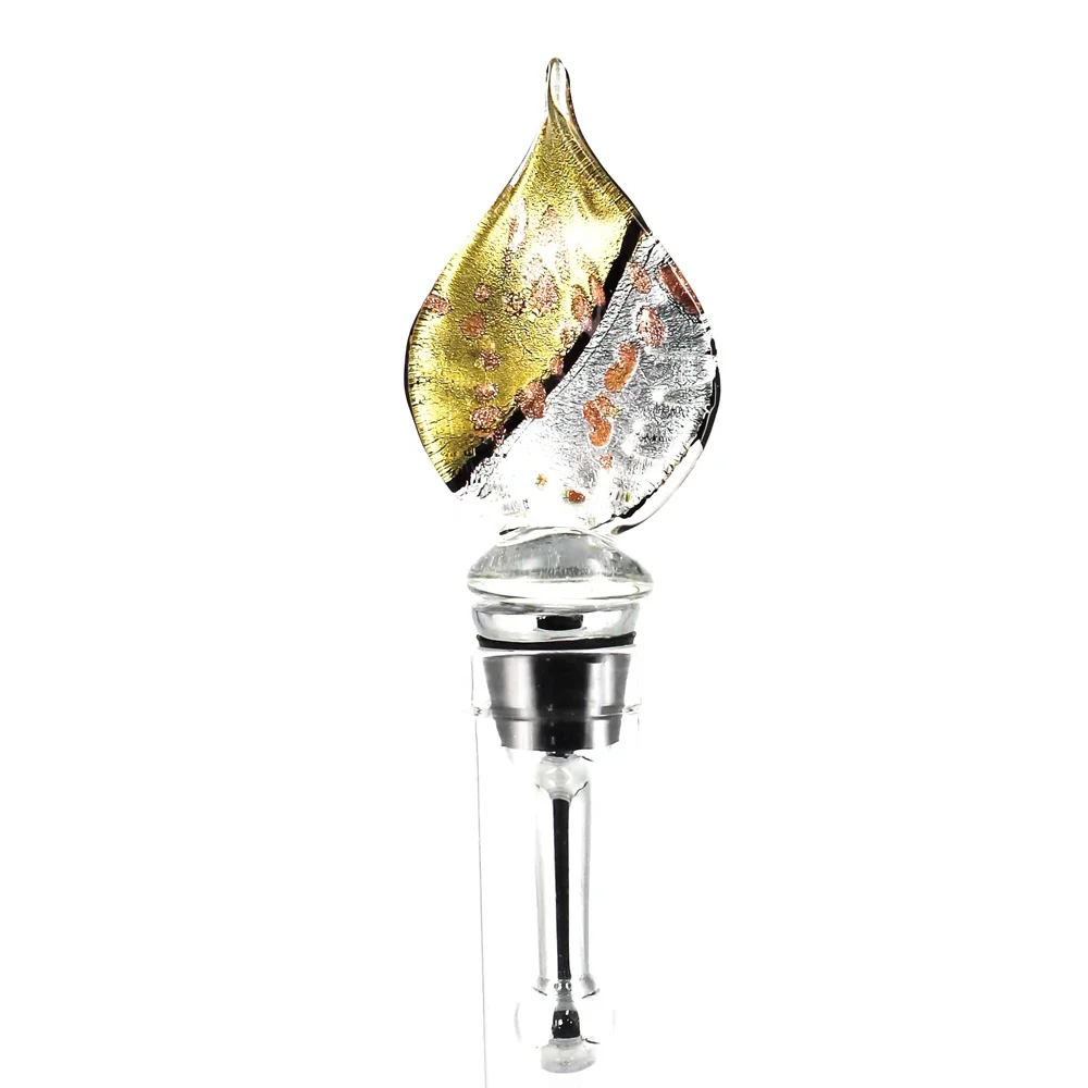 Handcraft Murano Art Glass Wine Bottle Stopper Teardrop Wine Stopper