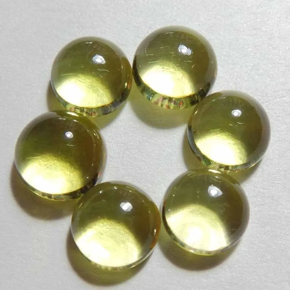 Натуральный лимонный кварц Круглый Кабошон 15x15 мм свободный драгоценный камень индийские украшения домашний декор модный