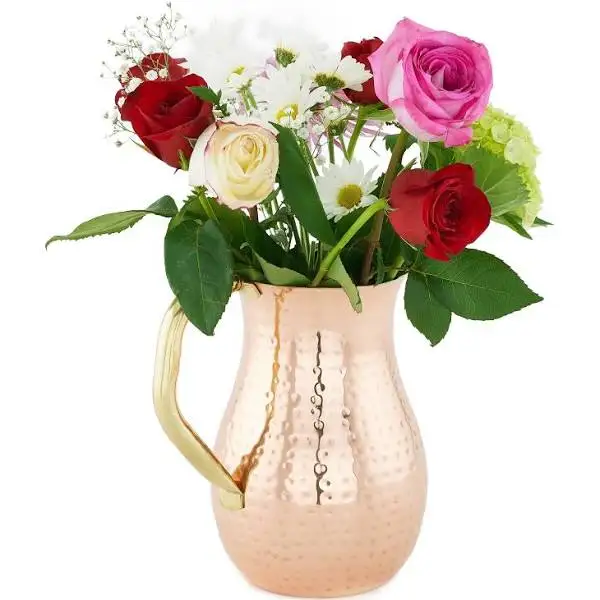 Кувшин для питьевой воды из чистой меди с крышкой Медный сосудов Московский мул здоровая питьевая вода заводская цена