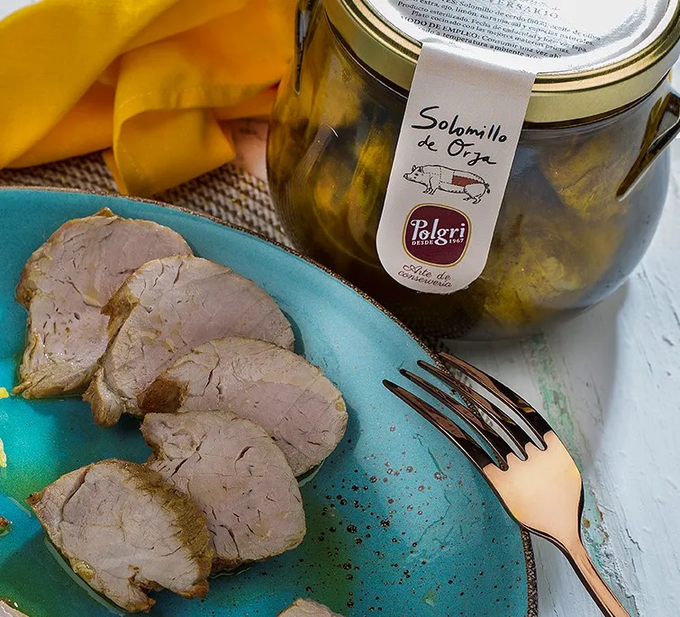 
 GOURMET PORK SIRLOIN PRESERVED IN OLIVE OIL, 850 G  