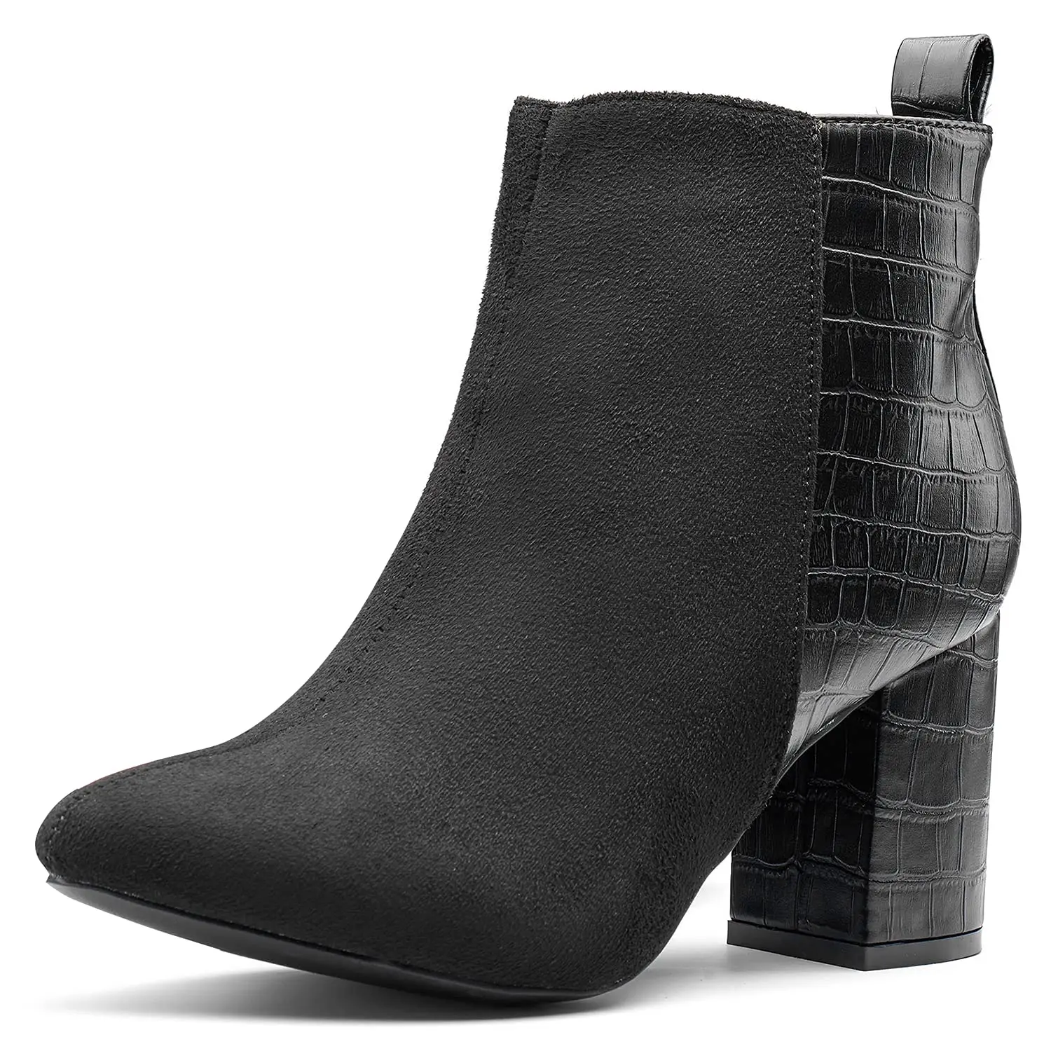Woman Chunky Heel Boot High Heel Boots Zip Down Dressing Boot Waterproof New Trendy Ladies Shoes