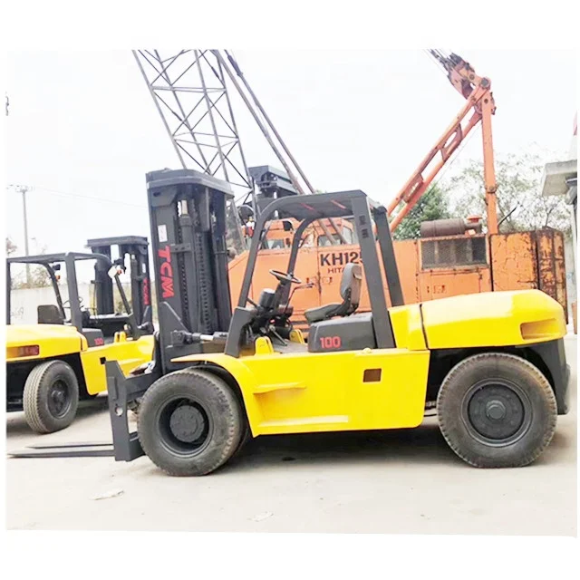 Used forklift TCM 10T diesel forklift FD100 for sale