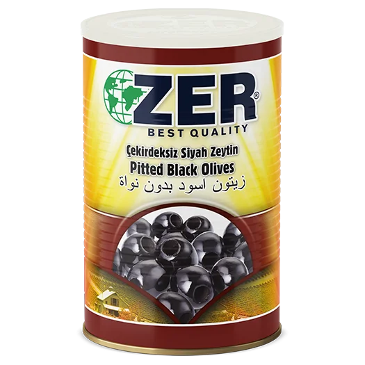 Zer Pitted Black Olives 3/2 x 9 Tin