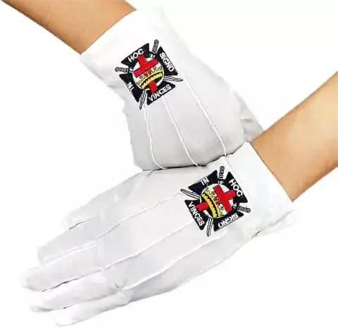 2022 New Style Masonic Gloves 100 % Cotton Gloves White  of the Eastern Star Embroidered OEM Customized