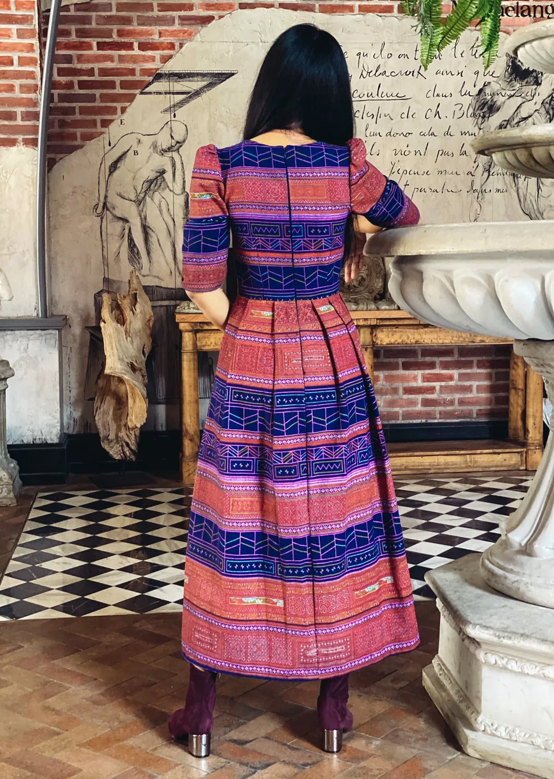 Best Seller Thai Casual Womens Dresses Premium Products Hand Made By Lada Lanna Collection - 004