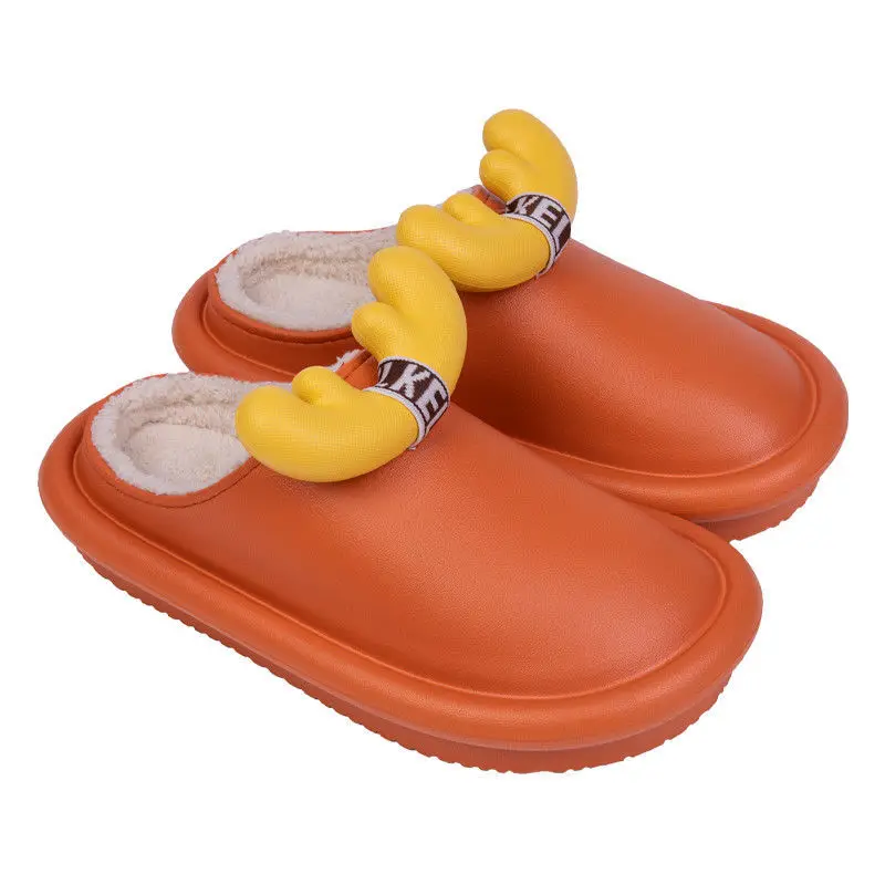 Winter Children Home Slippers Kids Baby Cotton Shoes Girls Plush Warm Slippers Boys Indoor Slippers Cute Garden Shoes