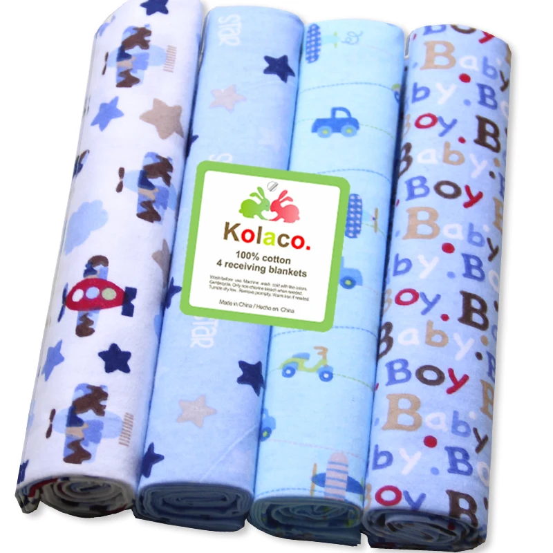 EVERYSTEP 4pcs/set Babies Blanket Knit Baby Wrap Blanket 102X76cm Swaddle Baby Bath Towel