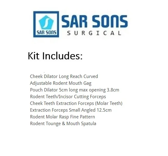 Набор стоматологических грызунов небольшие специализированные виды набор мелких ветеринарных инструментов