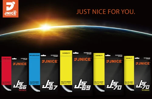 Details practicing badminton racket string