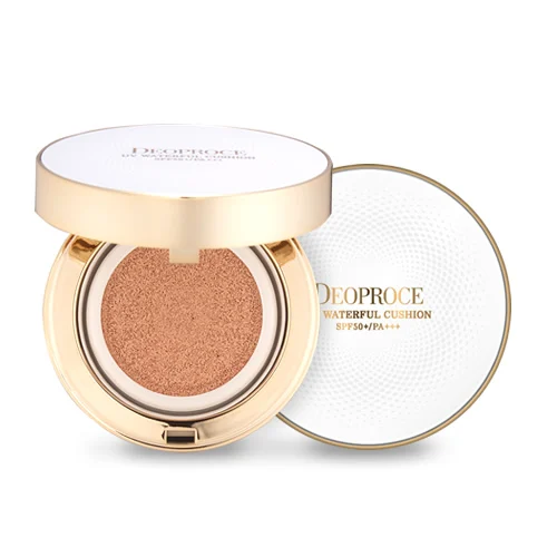 DEOPROCE UV WATERFUL CUSHION SPF 50+ PA+++ 14g x 2 OEM ODM Private Brand Korean Beauty Cosmetics Makeup Manufacturer Sunscreen