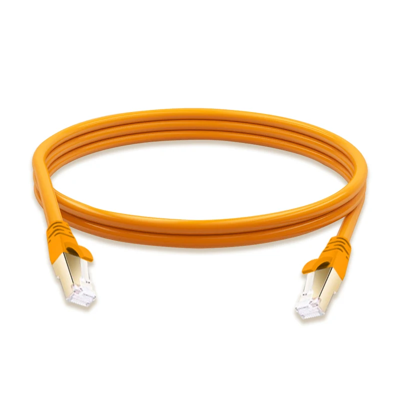 Durable and flexible double shielded Cat8 Ethernet cable super-efficient reducing EMI/RFI Interference Cat8 SFTP SR 26 AWG cable