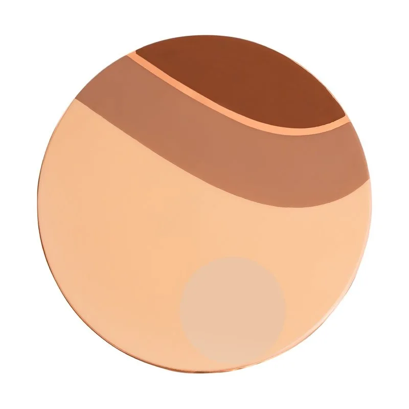 Shiny Brass Rose Gold Round Side Table Excellent Quality Nordic Simple Sleek Modern Accent Home Decor Furniture Side Tea Table