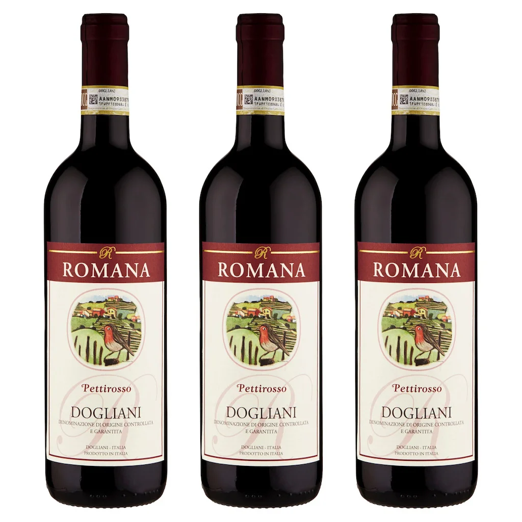 DOCG Dogliani DOP «pettired» от Piemonte 750 мл, итальянское вино, красное вино-3 коробки для бутылок