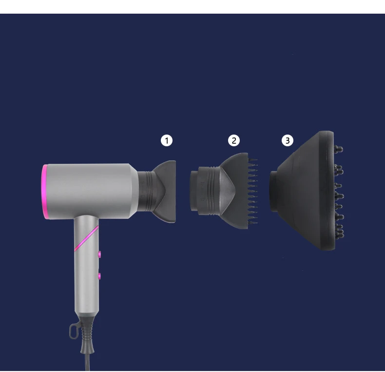 Премиум качество 200 Вт Вращающийся Регулируемый 3 в 1 инфракрасный складной фен для волос