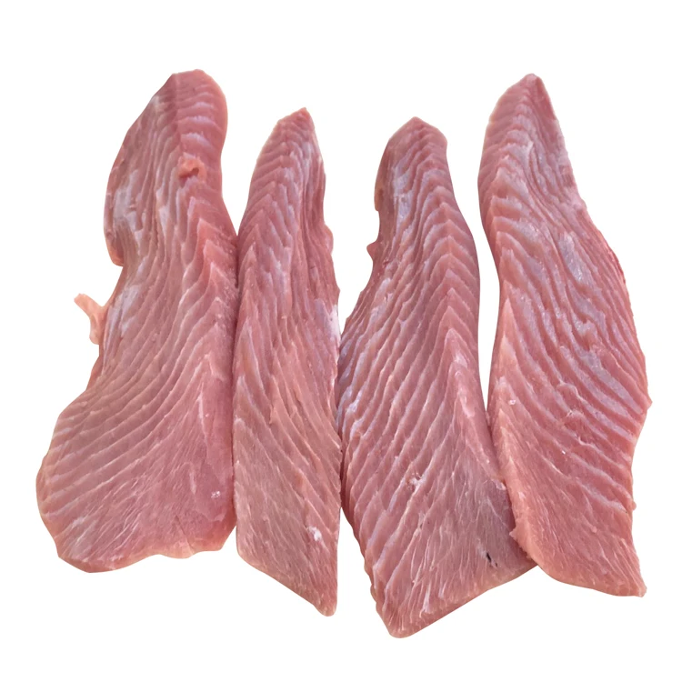 
Best seller IQF Yellowfin frozen Tuna Belly for canned tuna 