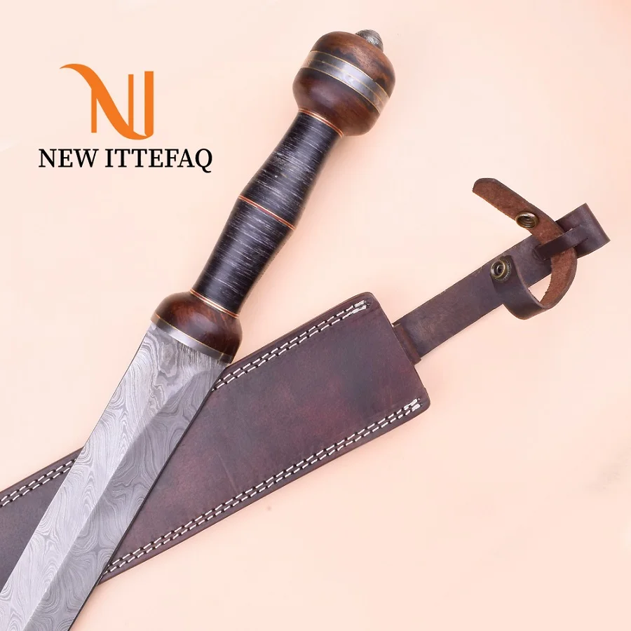 
Damascus Knife Custom Handmade | Damascus Sword Custom Handmade | 29' Hand Forged Damascus Steel High Quality Sword Great Gift 