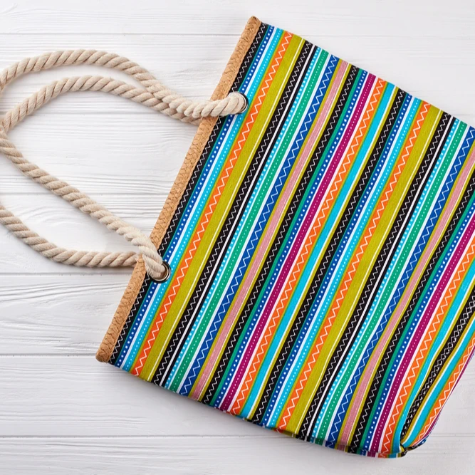 Buy canvas shopping bags for lady