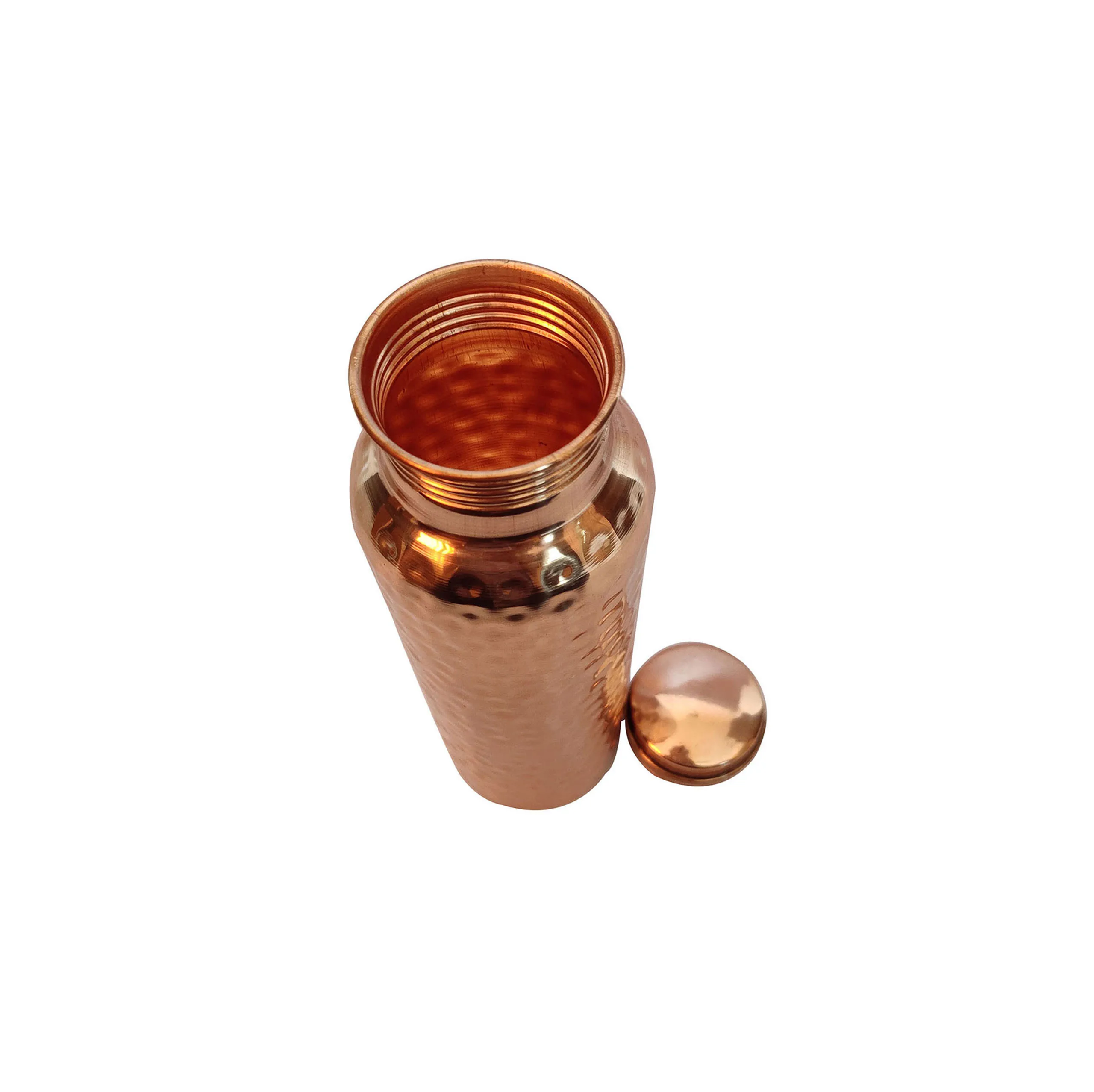 Diamond and Hammered Design Pure Copper Water Bottle Capacity 1000 ML For Home School Office Tour and Gym