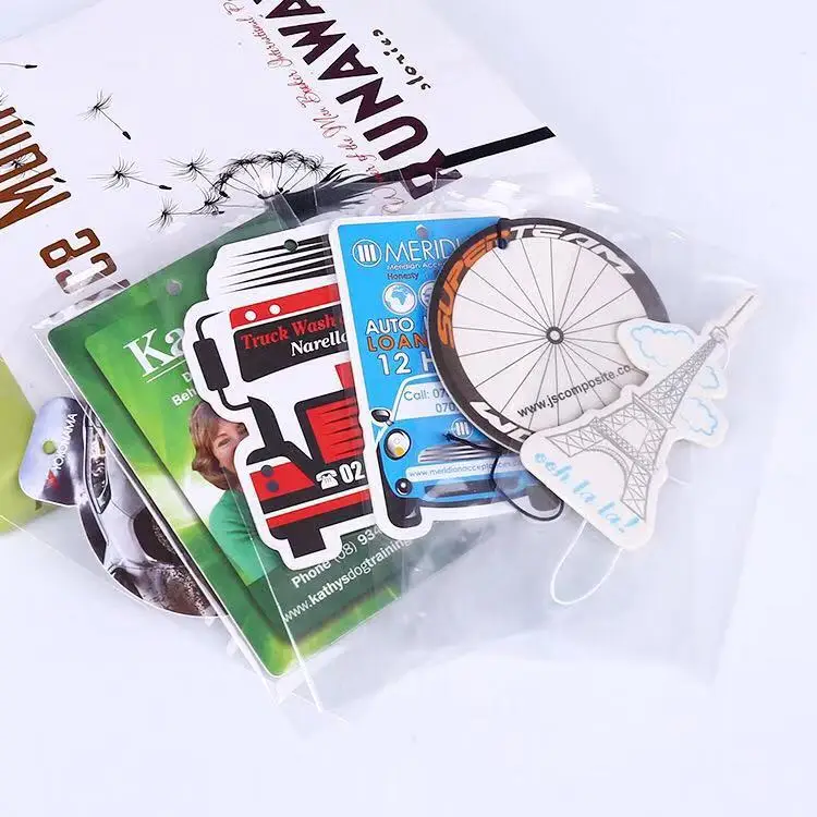 
Customized air freshener Promotional Paper Air Freshener for car with various scents 