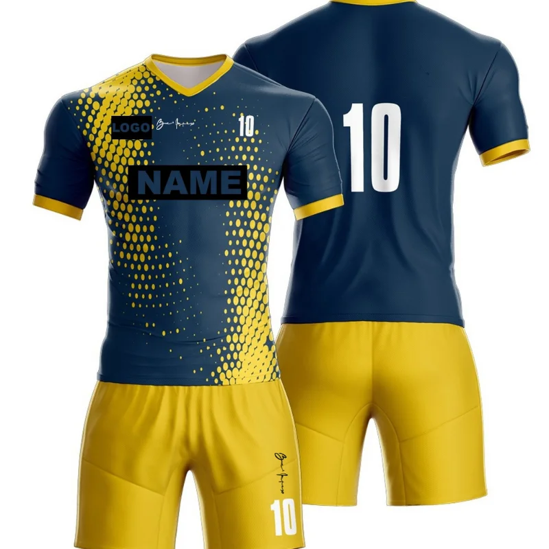 Wholesale in stock customized thailand quality boca junior soccer jersey with cheap price soccer uniform