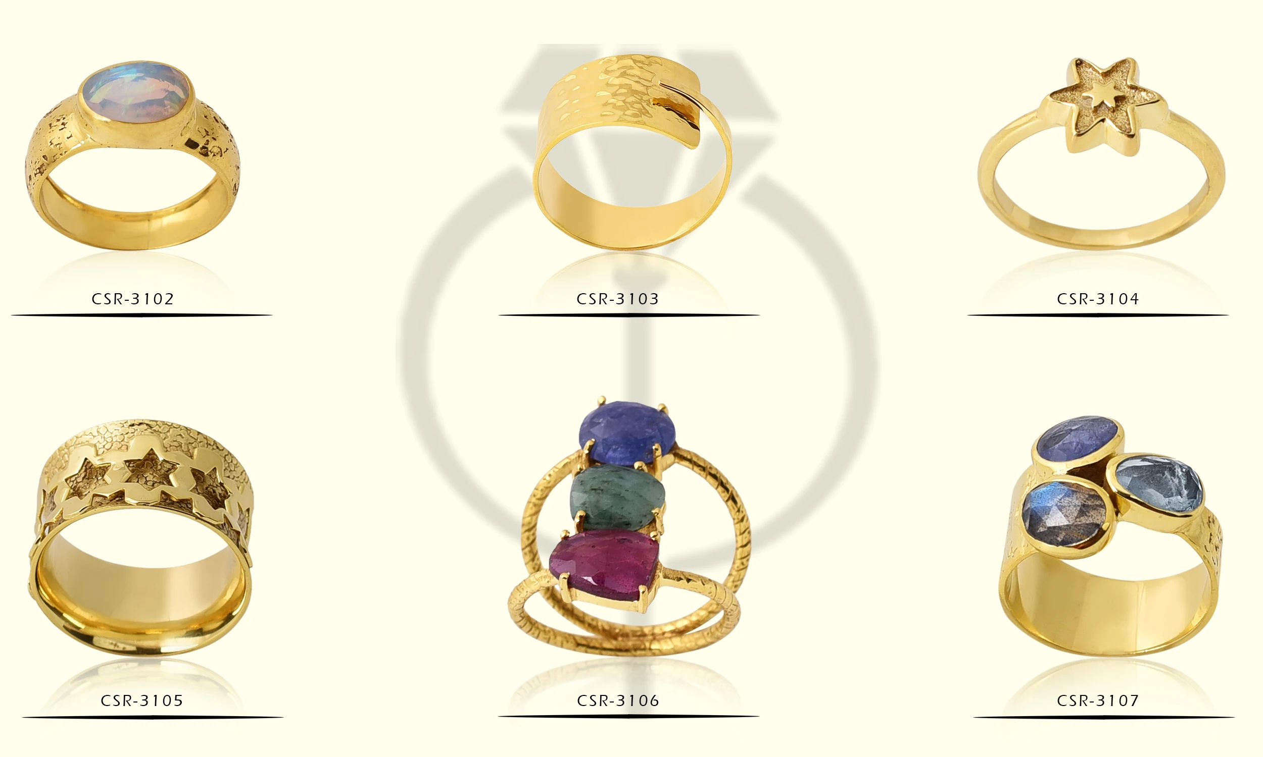 Ruby Beautiful jewelry ring design silver ring jewelry with natural stone ER926