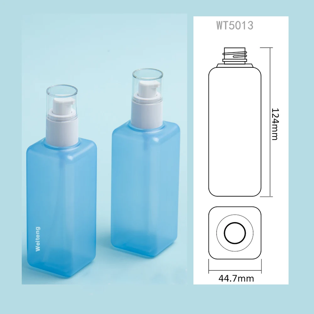 Plastic 180 ml hand liquid soap Bottle Pet Cosmetic Sprayer Bottle