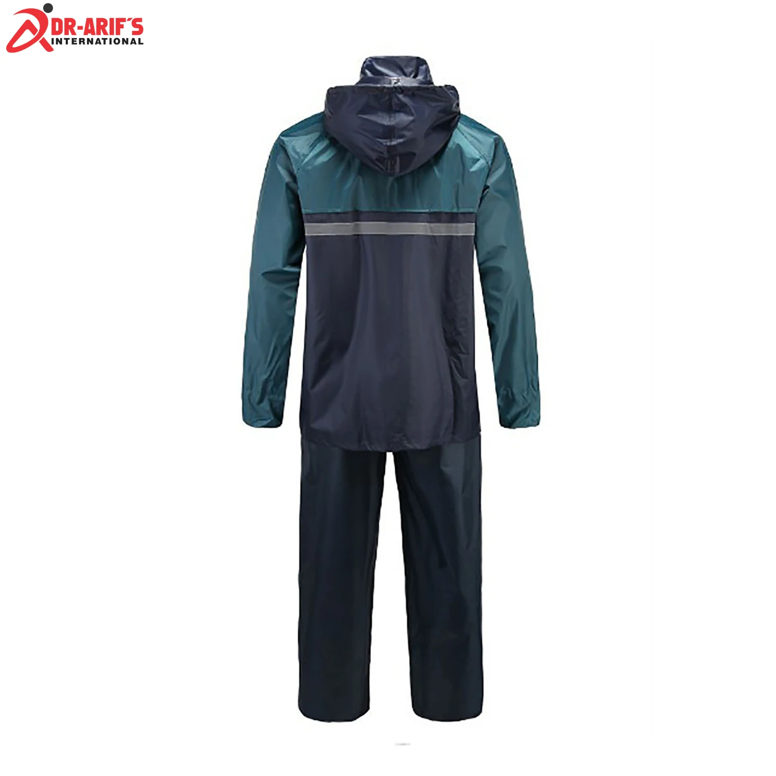Custom High Quality Pocket Hood Rain Suit Waterproof Breathable Reflective Rain Suit Rainwear Raincoats for Adults 2021rain Suit