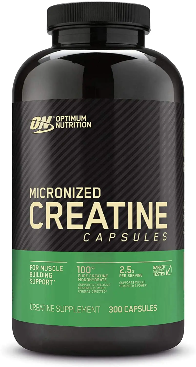 Micronized Creatine Monohydrate Capsules Optimum Nutrition 2500mg