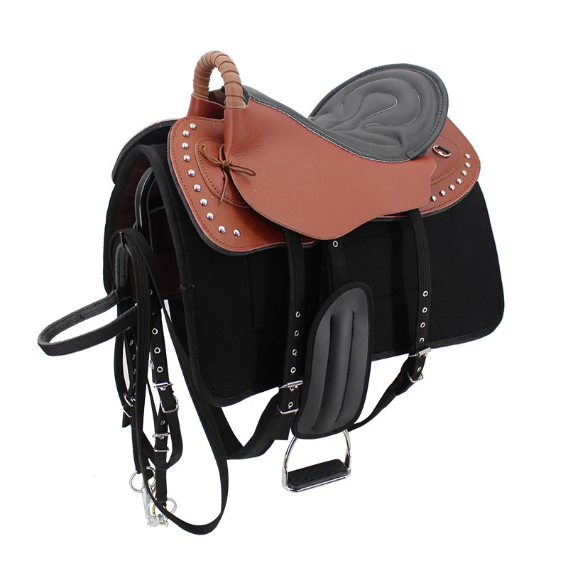 New Arrival Polo Trail Dressage Jumping Equipment Pad Racing Horse Leather Saddle