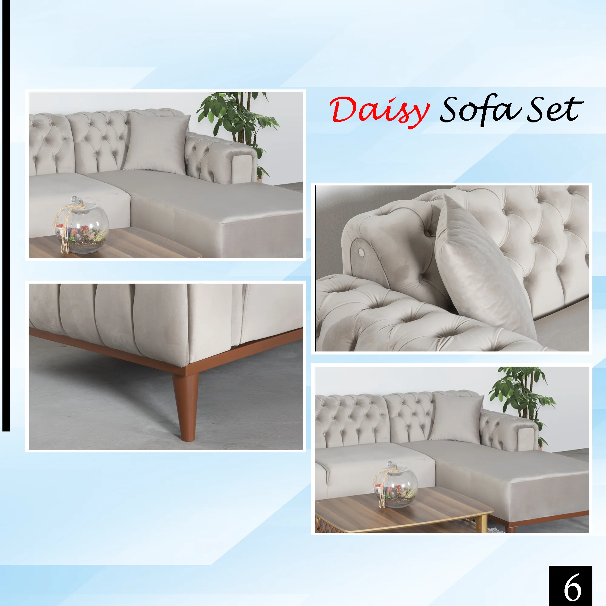 Chesterfield Contemporary Modern Sectional Living Room Furniture Corner Sofa Set Canada furniture sofa set in living room sofas